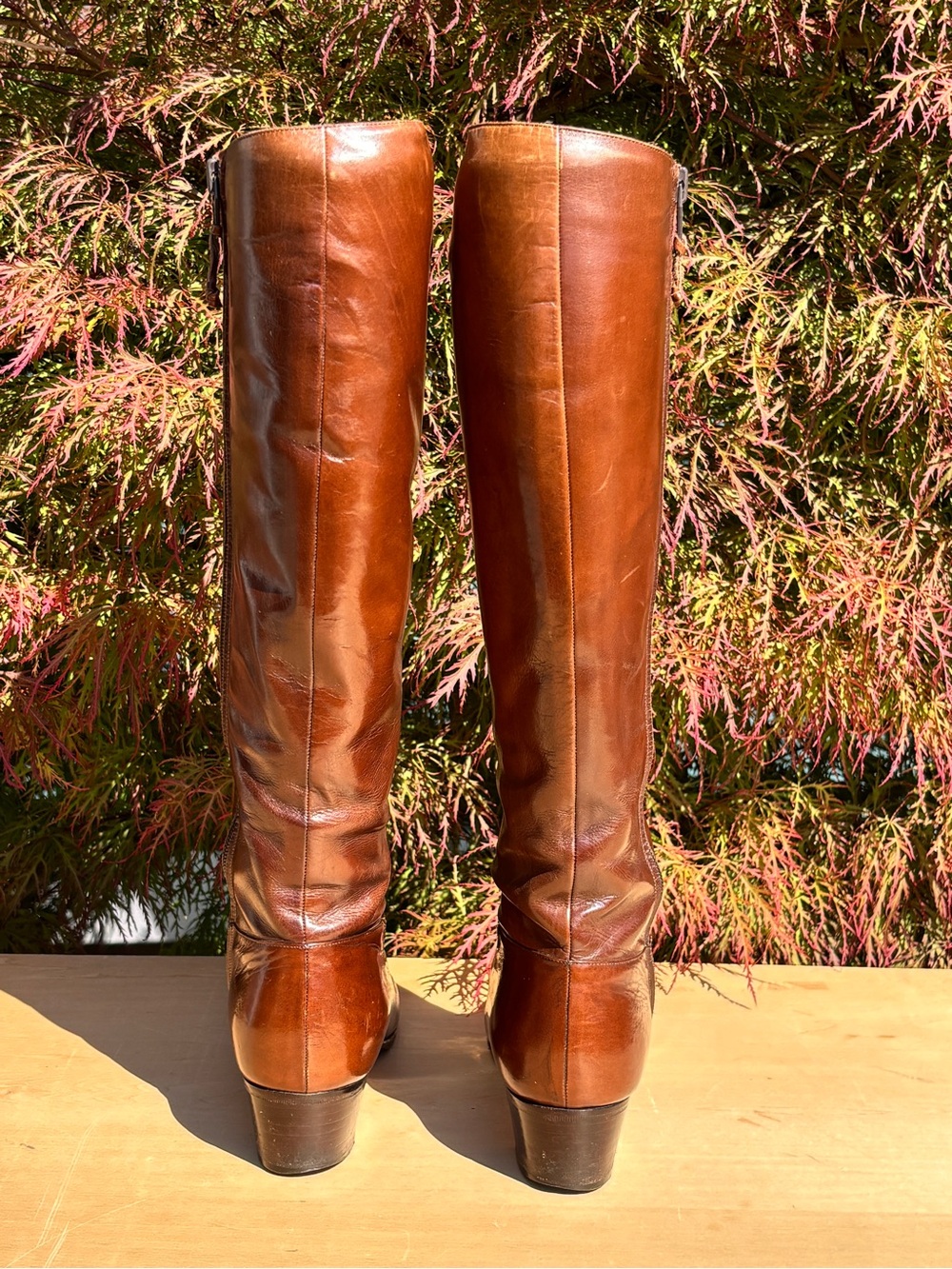 Vintage Salvatore Ferragamo For Saks Fifth Avenue Leather Boots Size 7 AAA - Picture 4 of 13